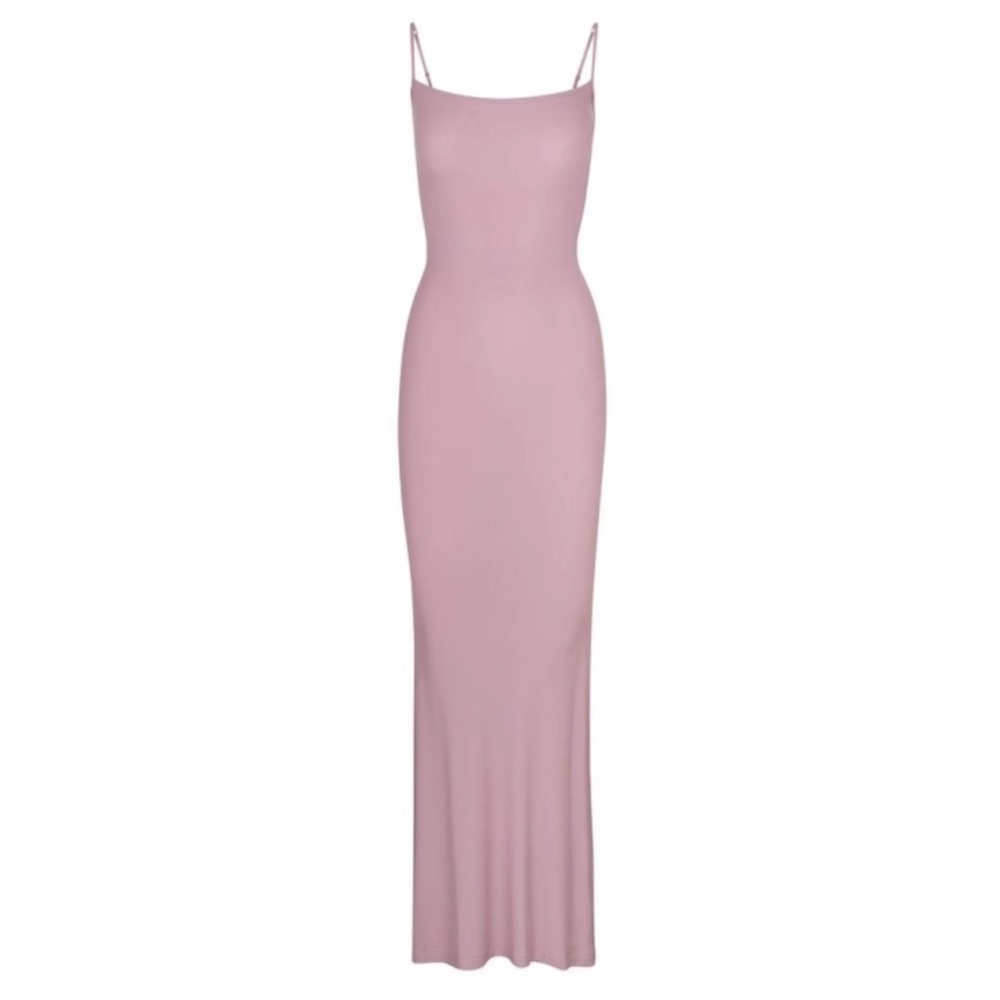 Skims Soft Lounge Long Slip Dress - Orchid